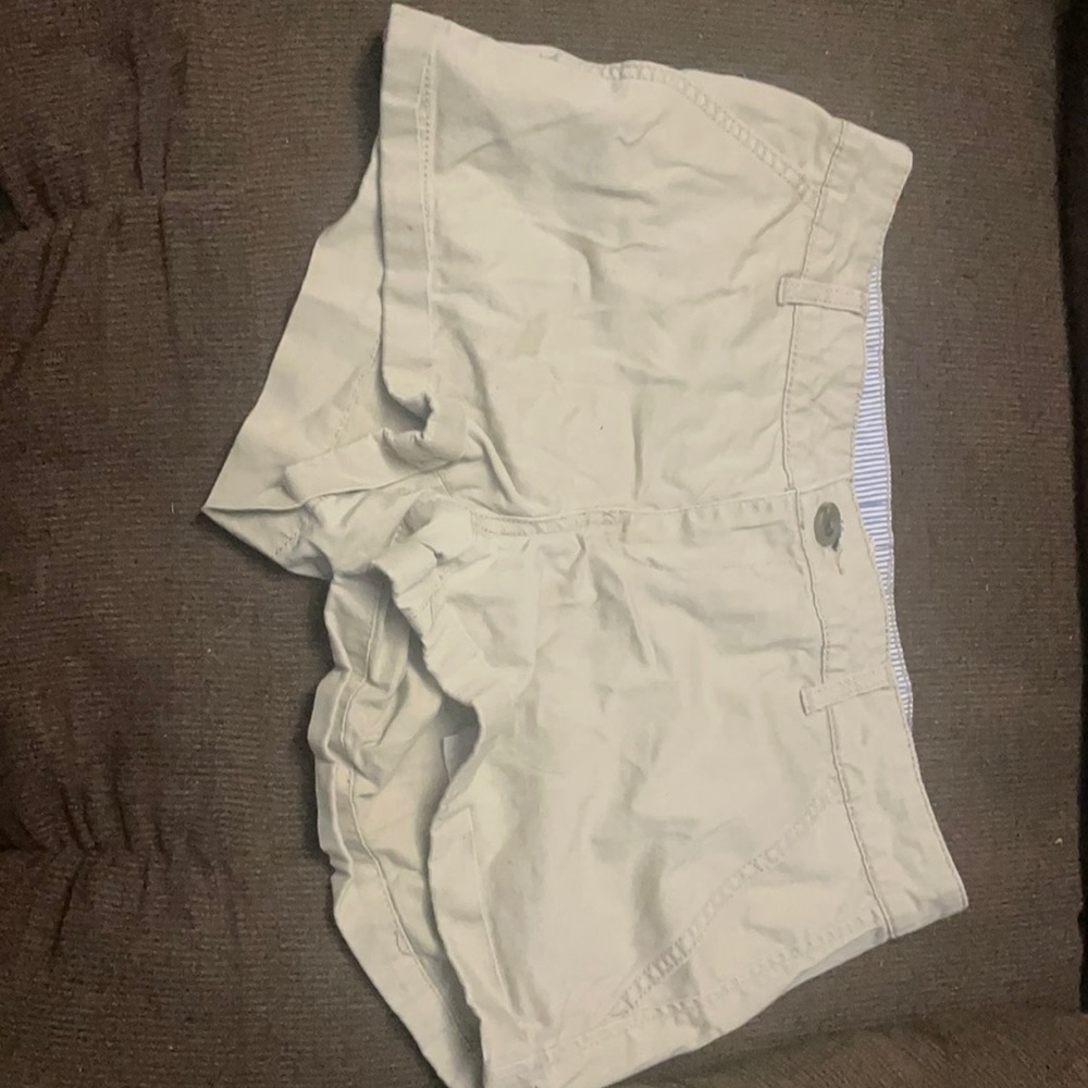 Khaki shorts size 9 no stains used like new